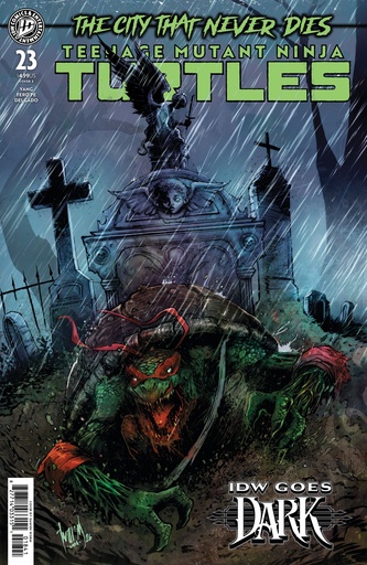 TMNT 23 VAR E (Damien Worm IDW Goes Dark VAR)