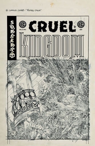 EC Cruel Kingdom 2 #3 Cover D Tom Fowler B&W Artists Edition