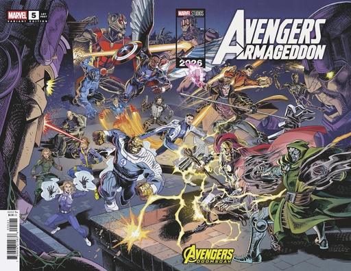 AVENGERS  ARMAGEDDON 5 LEONEL CASTELLANI MARVEL STUDIOS AVENGERS  DOOMSDAY WRAPAROUND VARIANT
