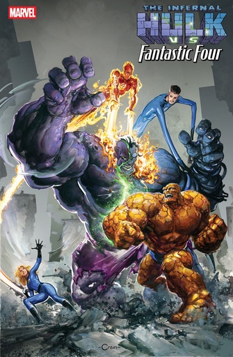 INFERNAL HULK VS  FANTASTIC FOUR 1 CLAYTON CRAIN VARIANT