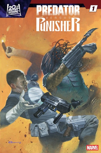 PREDATOR VS  PUNISHER 1 COVER C FABRIZIO DE TOMMASO 1 25 VARIANT