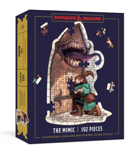 Dungeons & Dragons Mini Shaped Jigsaw Puzzle Mimic Edition