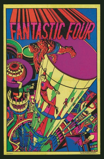 RETRO MARVEL BLACK LIGHT POSTERS 2021 CALENDAR