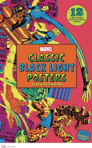 MARVEL CLASSIC BLACK LIGHT 2026 POSTER CAL