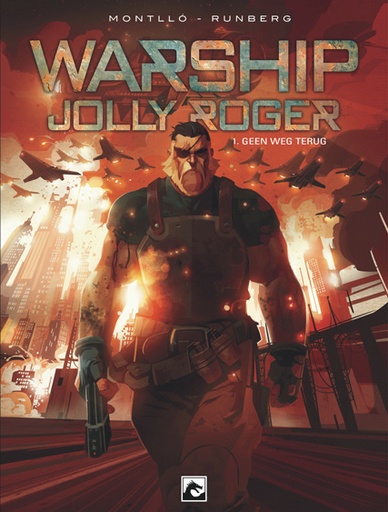Warship Jolly Roger SC 2 in lichterlaaie