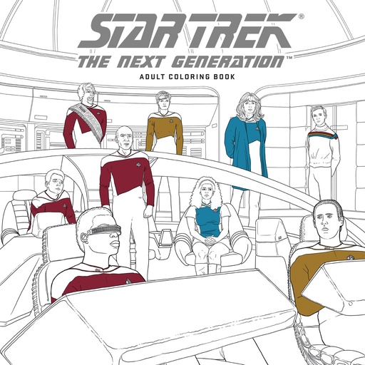STAR TREK TNG ADULT COLORING 01