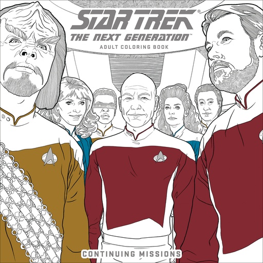 STAR TREK TNG ADULT COLORING 02 CON