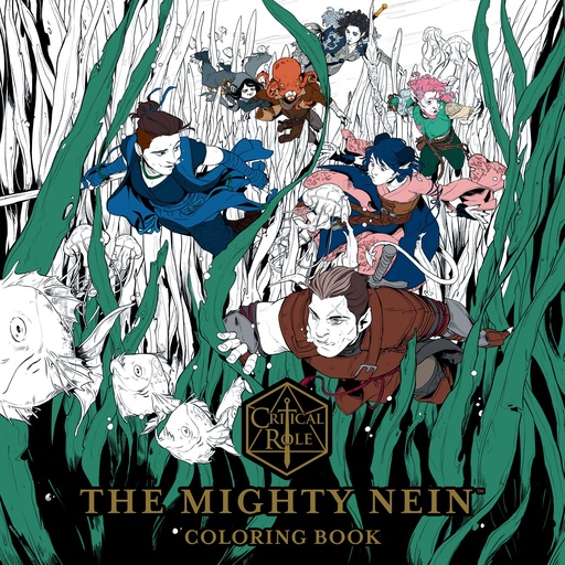 CRITICAL ROLE MIGHTY NEIN ADULT COLORING BOOK