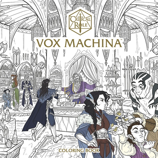 CRITICAL ROLE VOX MACHINA COLORING BOOK