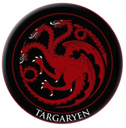 GAME OF THRONES EMBROIDERED PATCH TARGARYEN