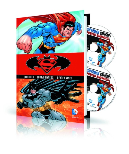 SUPERMAN BATMAN 01 HC BOOK & DVD BLU RAY SET