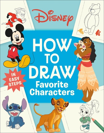 DISNEY HOW TO DRAW FAVORITE CHARACTERS