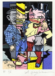 ART SPIEGELMAN THE COUPLE 1982 SILKSCREEN PRINT SGN+NR