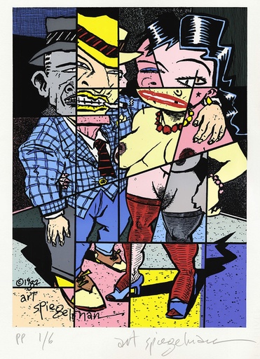 ART SPIEGELMAN THE COUPLE 1982 SILKSCREEN PRINT SGN+NR