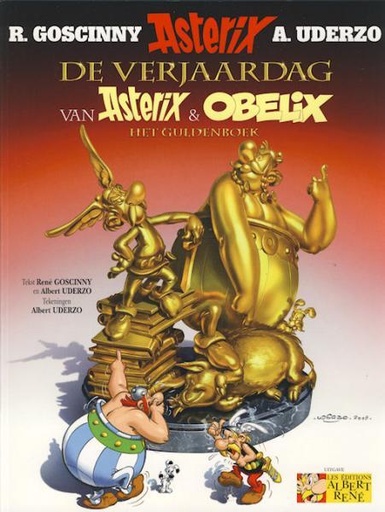 Asterix NL 34 Verjaardag van Asterix en Obelix (Gulden Boek)