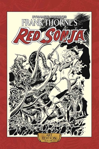FRANK THORNE RED SONJA ART ED HC SGN 03