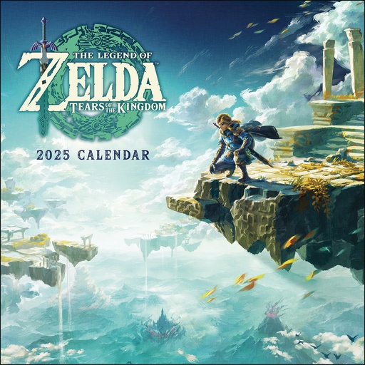 LEGEND OF ZELDA TEARS OF THE KINGDOM 2025 WALL CALENDAR
