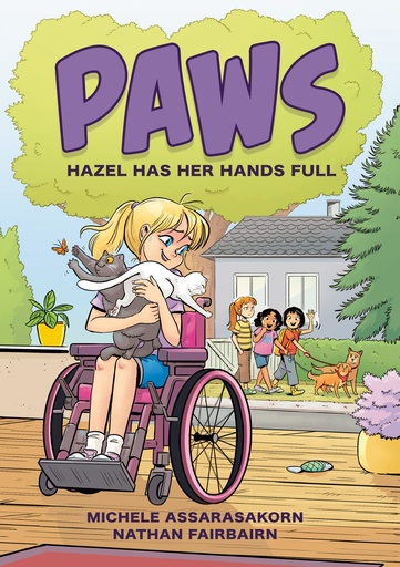 PAWS HAZEL HAS HER HANDS FULL
