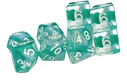 THRACIAN AZURE SWIRL DICE TRADITIONAL 9 SET