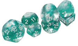 THRACIAN AZURE SWIRL DICE DCC FUNKY 7 SET