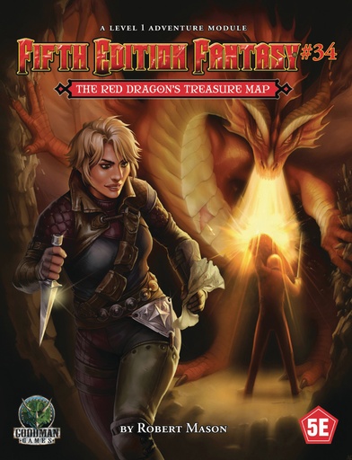 FIFTH ED FANTASY 34 RED DRAGONS TREASURE MAP