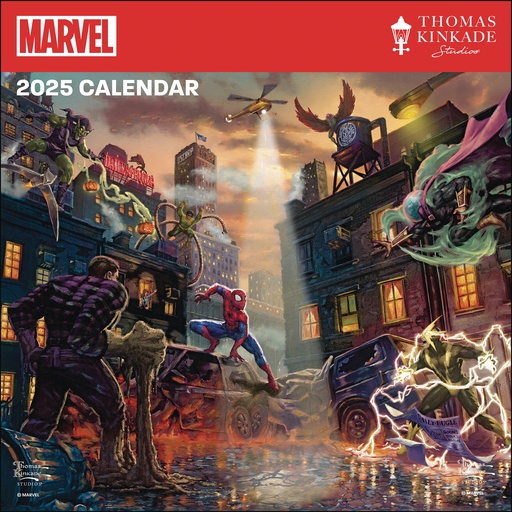 MARVEL THOMAS KINKADE 2025 WALL CAL