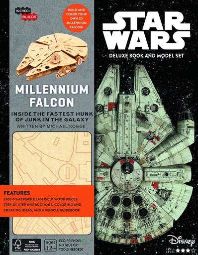 INCREDIBUILDS MILLENNIUM FALCON DLX MODEL W BOOK