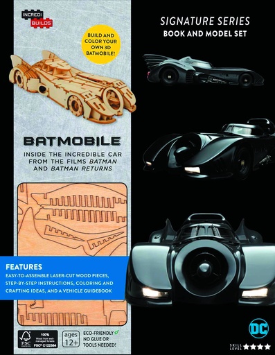 INCREDIBUILDS BATMOBILE SIGNATURE SERIES MODEL W BOOK