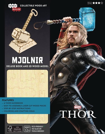 INCREDIBUILDS MARVEL THOR DLX MODEL W BOOK
