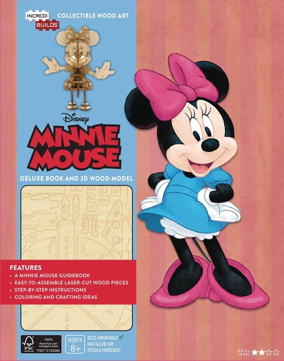 INCREDIBUILDS MINNIE MOUSE DLX MODEL W BOOK