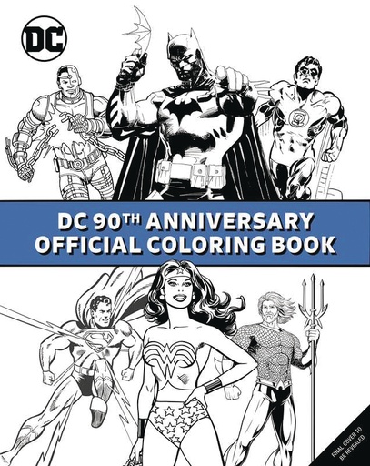 DC COMICS 90TH ANNIVERSARY OFF COLORING BOOK